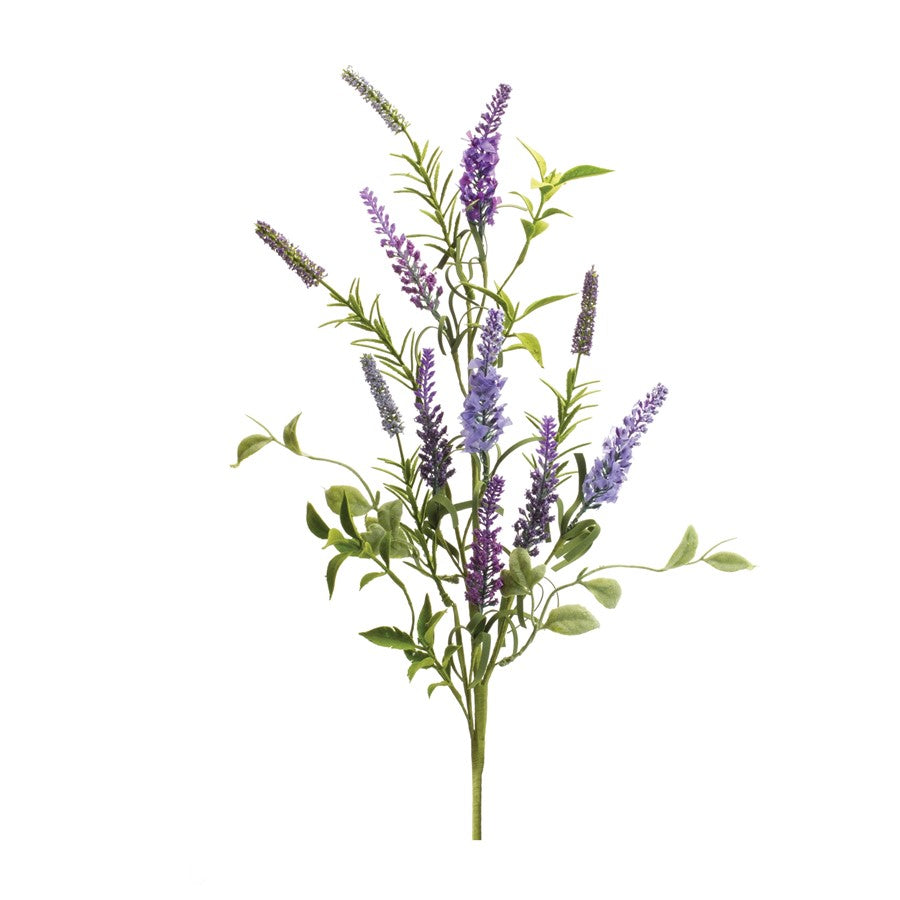 Melrose International Lavender Floral Spray, Set of 2, Green/Purple - 88556DS