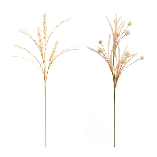 Melrose International Foxtail/Pod Spray, Set of 12, Cream/Pink - 88567DS