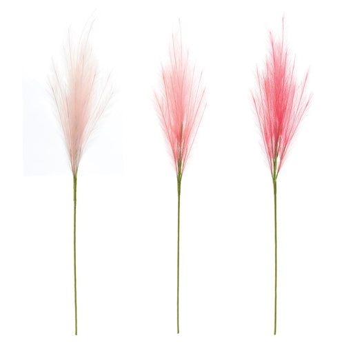 Melrose International Assorted Pink Plume Spray, Set of 3, Pink/Green