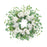 Melrose International Hydrangea/Ivy Leaf Wreath 21.5"D, Green/White - 88574DS