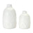 Melrose International Ceramic Farm Animal Vase, Set of 2, White - 88587DS
