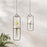 Melrose Int. Hanging Bottle Vase, Metal Frame, Set of 2, Black