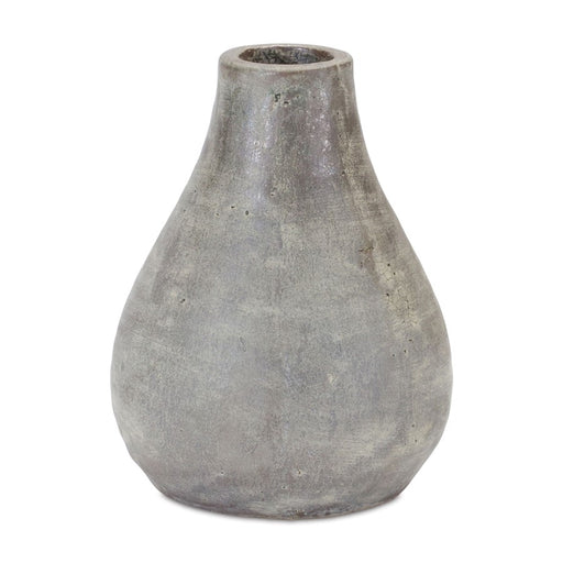 Melrose International Distressed Terra Cotta Vase, Set of 2, Grey - 88629DS