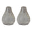 Melrose International Distressed Terra Cotta Vase, Set of 2, Grey