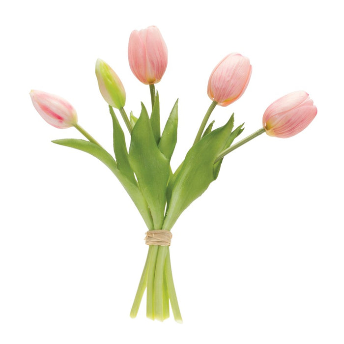 Melrose International Tulip Floral Bundle, Set of 2, Green/Pink - 88635DS