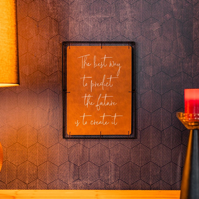 Melrose Create the Future Wall Frame, Set of 2, Black/Brown