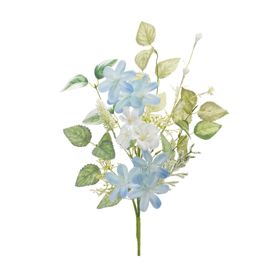 Melrose International Mini Blossom Spray, Set of 6, Green/Blue/White - 88664DS