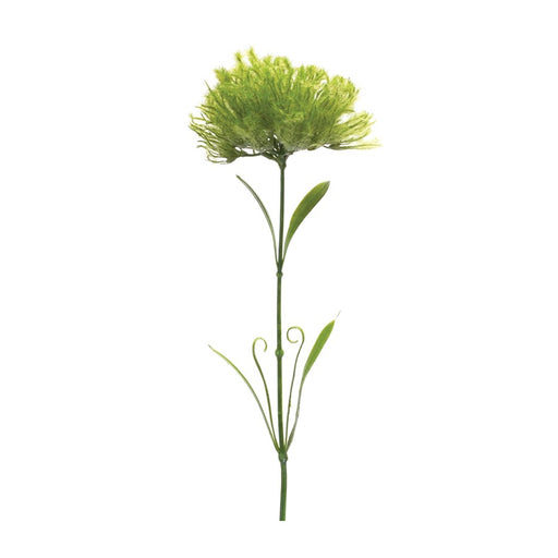 Melrose International Puff Flower Stem, Set of 6, Green - 88676DS