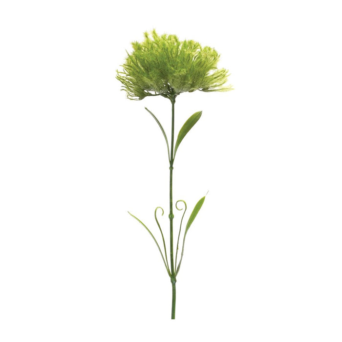 Melrose International Puff Flower Stem, Set of 6, Green - 88676DS