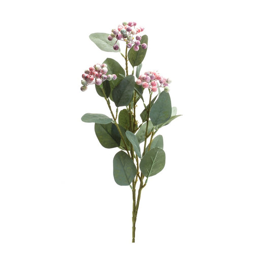 Melrose International Berry Foliage Spray, Set of 2, Pink/Green - 88679DS