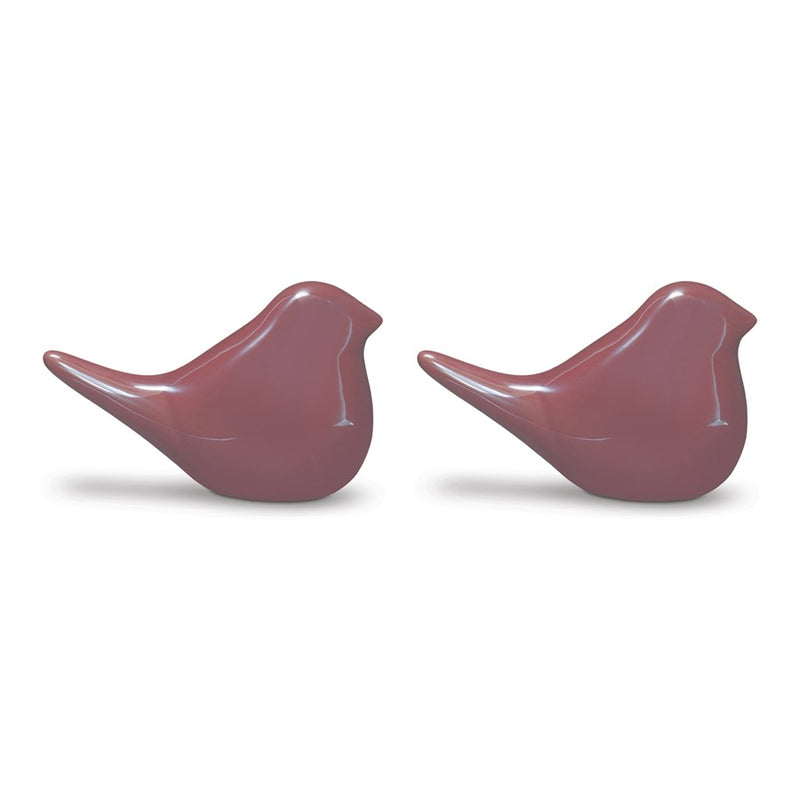 Melrose International Porcela, Bird Figurine, Set of 2, Brown