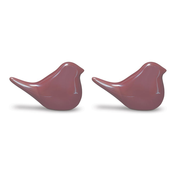 Melrose International Porcela, Bird Figurine, Set of 2, Brown