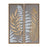 Melrose Wood Framed Fern Panel Wall Art, Set of 2, White/Brown/Grey - 88728DS