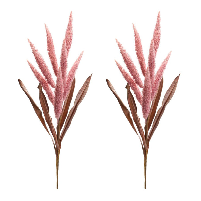 Melrose International Foxtail Plume Stem, Set of 2, Pink