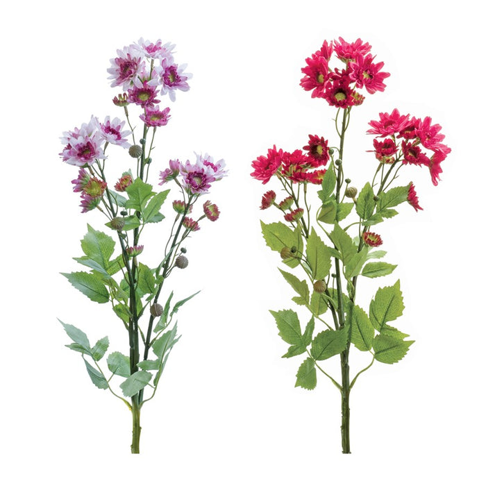 Melrose International Mum Spray, Set of 2, Green/Pink - 88841DS