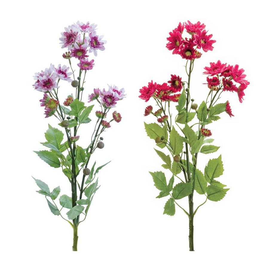 Melrose International Mum Spray, Set of 2, Green/Pink - 88841DS