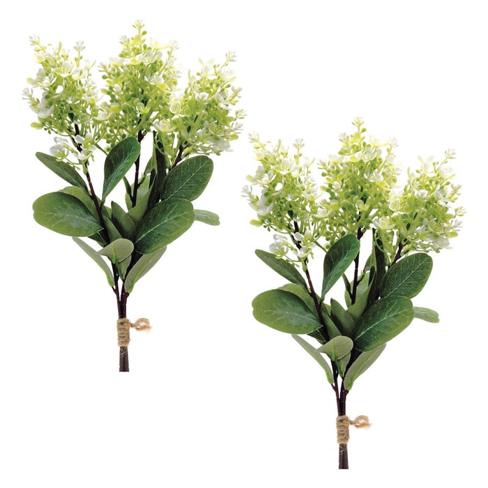 Melrose International Lilac Bundle, Set of 2, Green/White