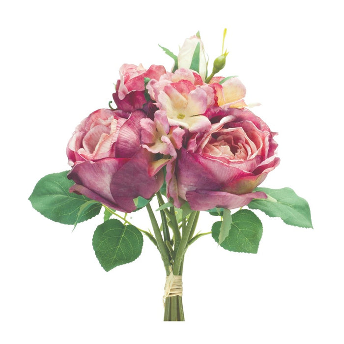 Melrose International Rose Bundle, Set of 6, Purple/Green - 88858DS