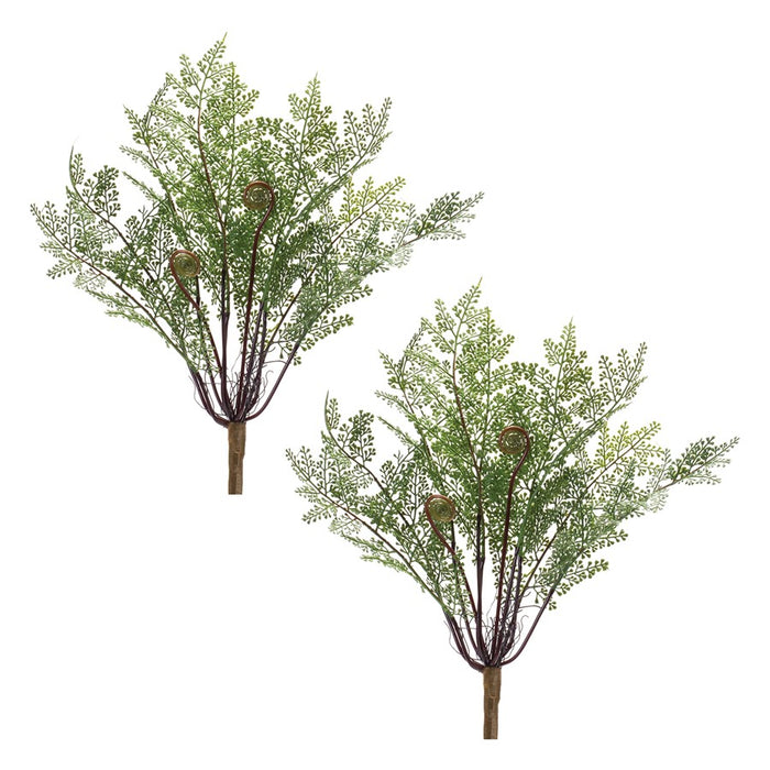 Melrose International Fern Bush, Set of 2, Green
