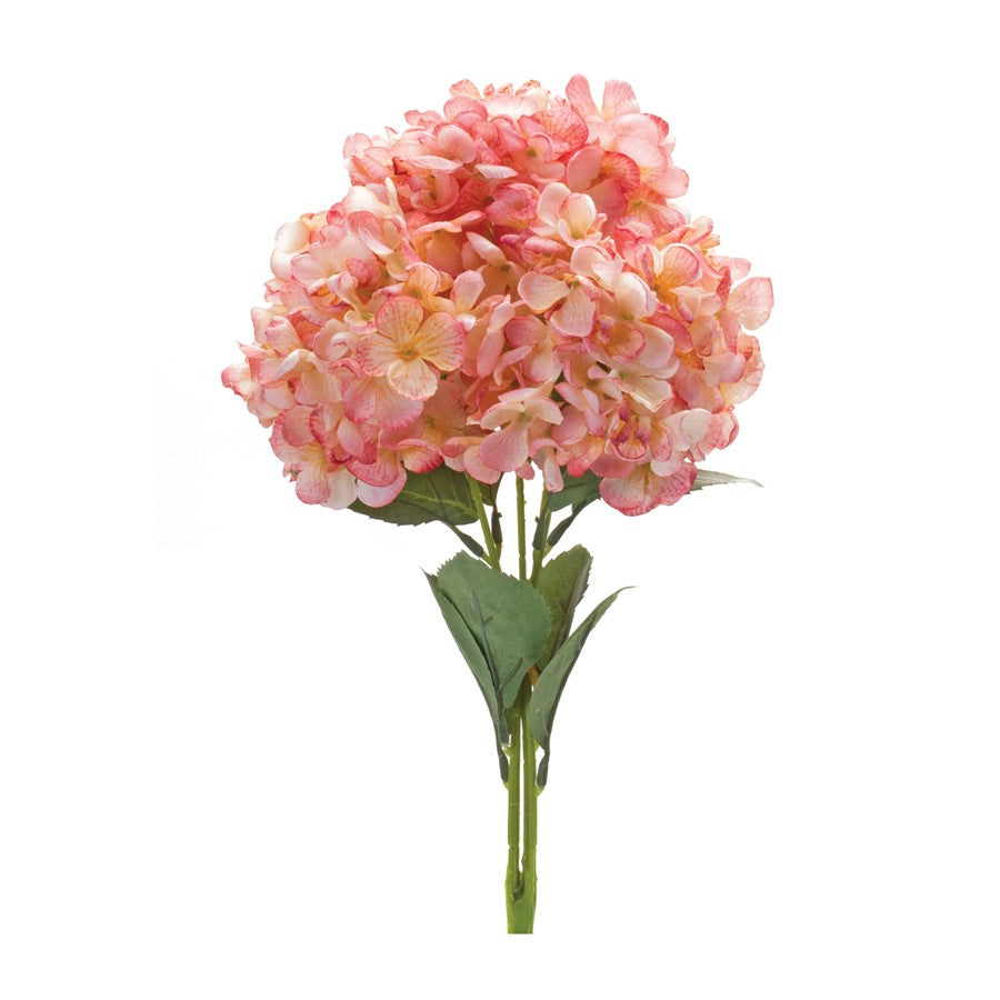 Melrose International Hydrangea Bush, Set of 2, Pink/Green - 88885DS
