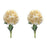Melrose International Hydrangea Bush, Set of 2, White/Green