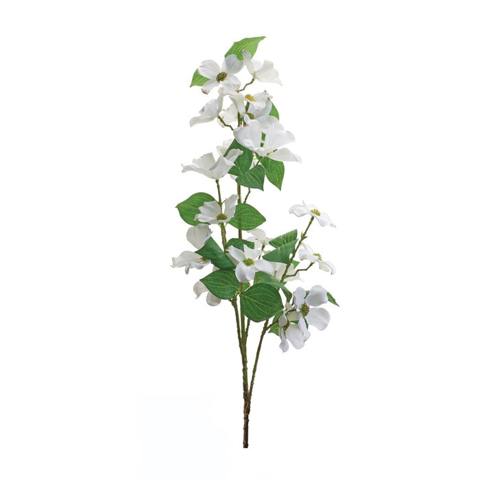 Melrose International Dogwood Spray, Set of 6, Green/White - 88900DS