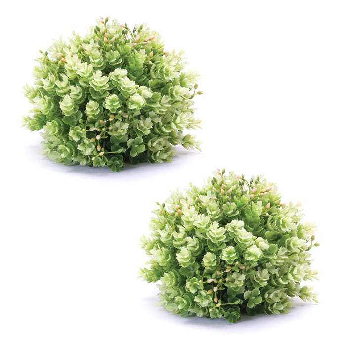 Melrose International Foliage Half Orb, Set of 2, Green