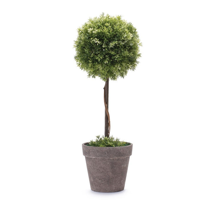 Melrose International Potted Topiary Tree 17.5"H, Green - 88925DS