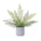 Melrose International Potted Fern Plant, Set of 2, Green/Grey