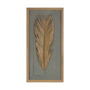 Melrose International Dried Palm Frame, Set of 2, Grey/Brown - 88961DS