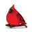 Melrose LED Cardinal Bird Wall Hanging, Set of 2, Red/Black