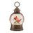 Melrose LED Snow Globe Lantern/Cardinal Bird Couple 8.25"H, Bronze/Red - 90044DS