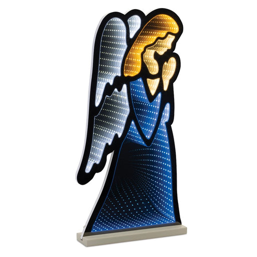 Melrose Holiday Angel Ekko Light Display 24.5", Blue/Yellow/White - 90050DS