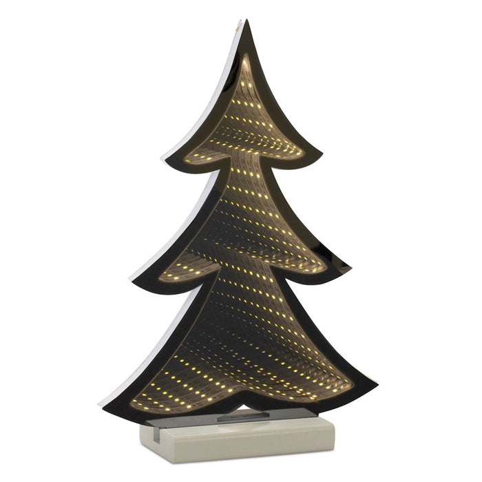 Melrose Pine Tree Outline Ekko Light Display, Set of 2, White - 90053DS