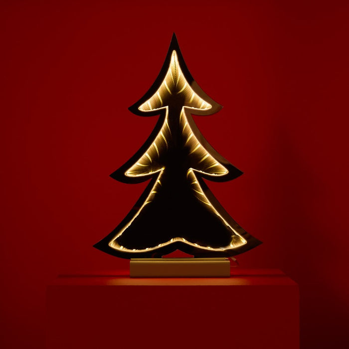 Melrose Pine Tree Outline Ekko Light Display, Set of 2, White