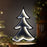 Melrose Pine Tree Outline Ekko Light Display 24.5"H, White