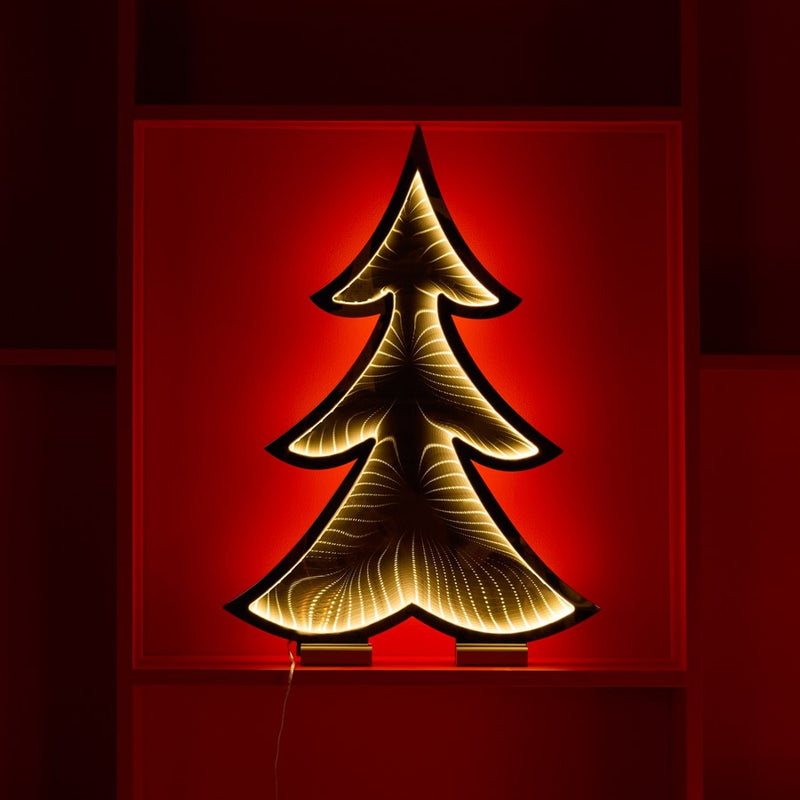 Melrose Pine Tree Outline Ekko Light Display 24.5"H, White