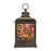 Melrose LED Snow Globe Lantern/Santa/Puppy Scene 11"H, Bronze/Red - 90066DS