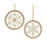 Melrose International Jeweled Metal Snowflake Ornament, Set of 6, Gold - 90070DS