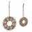 Melrose Int. Cut-Out Snowflake Ornament, Set of 12, Brown