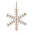Melrose Jute Wrapped Metal Snowflake Oranment, Set of 6, Beige