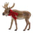 Melrose International Carved Winter Moose/Scarf, Set of 2, Brown
