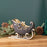 Melrose International Elegant Holidy Sleigh Decor 10"L, Black/Gold
