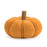 Melrose International Felt Wool Pumpkin Decor, Set of 2, Orange/Brown