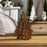 Melrose International Wood Pine Tree Nesting Display, Set of 2, Brown
