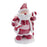 Melrose Peppermint Santa/Candy Cane Figurine, Set of 2, White/Red