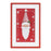 Melrose Traditional Santa Snowflake Wall Plaque 18"H, Red/White - 90148DS