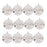 Melrose International Metal First Snow Disc Ornament, Set of 12, White