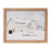Melrose International Framed First Snow Barn Print 18"L, White/Brown - 90154DS