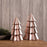 Melrose International Modern Blush Pink Pine Tree, Set of 2